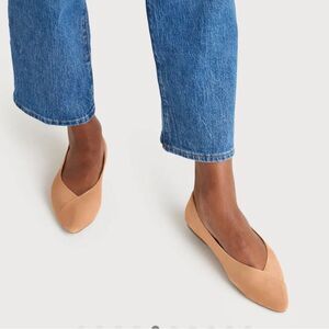 NEW Birdies THE GOLDFINCH pointed toe Tan Suede flats